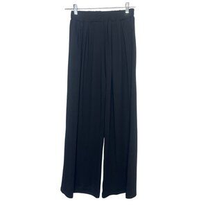 Ueu All Back To Basic Wide Leg Pleated Athletic Pants Black S